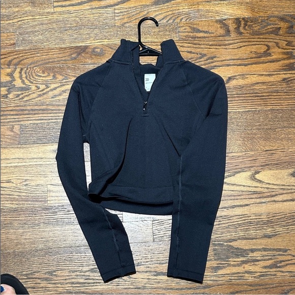 All in Motion Kids Black Quarter-Zip Sweatshirt - Picture 3 of 4